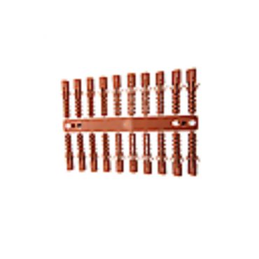 100x Wall Plugs Brown 8MM Assorted Rawl Plug DIY Trade Expansion for Brick Walls - ZYBUX